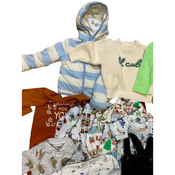 15-Piece Baby Boy 6–9 Month Clothing Bundle Baby Boden, Baby Gap, Janie & Jack - Picture 4 of 4